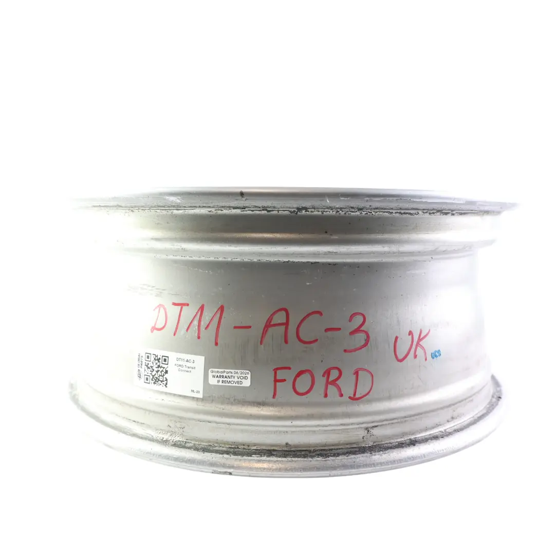 Alloy Wheel Rim 16" 6.5J ET:50 to Ford Transit Connect Silver with Part number DT11-AC Ford Transit Connect Silver Alloy Wheel Rim 16" 6.5J ET:50 - SKU DT11-AC-3 - Part number DT11-AC