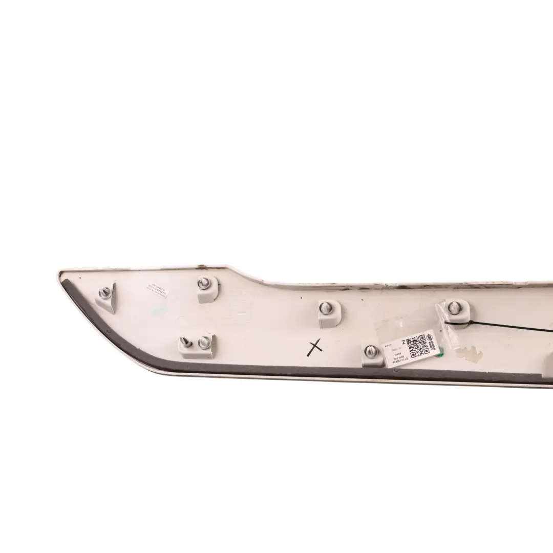 Mk2 Front Door Trim Moulding Left N/S Frozen White - Z2 to Ford Transit Connect with Part number DT11-V20939-BFW Ford Transit Connect Mk2 Front Door Trim Moulding Left N/S Frozen White - Z2 - SKU DT11-V20939-BFW-FW - Part number DT11-V20939-BFW