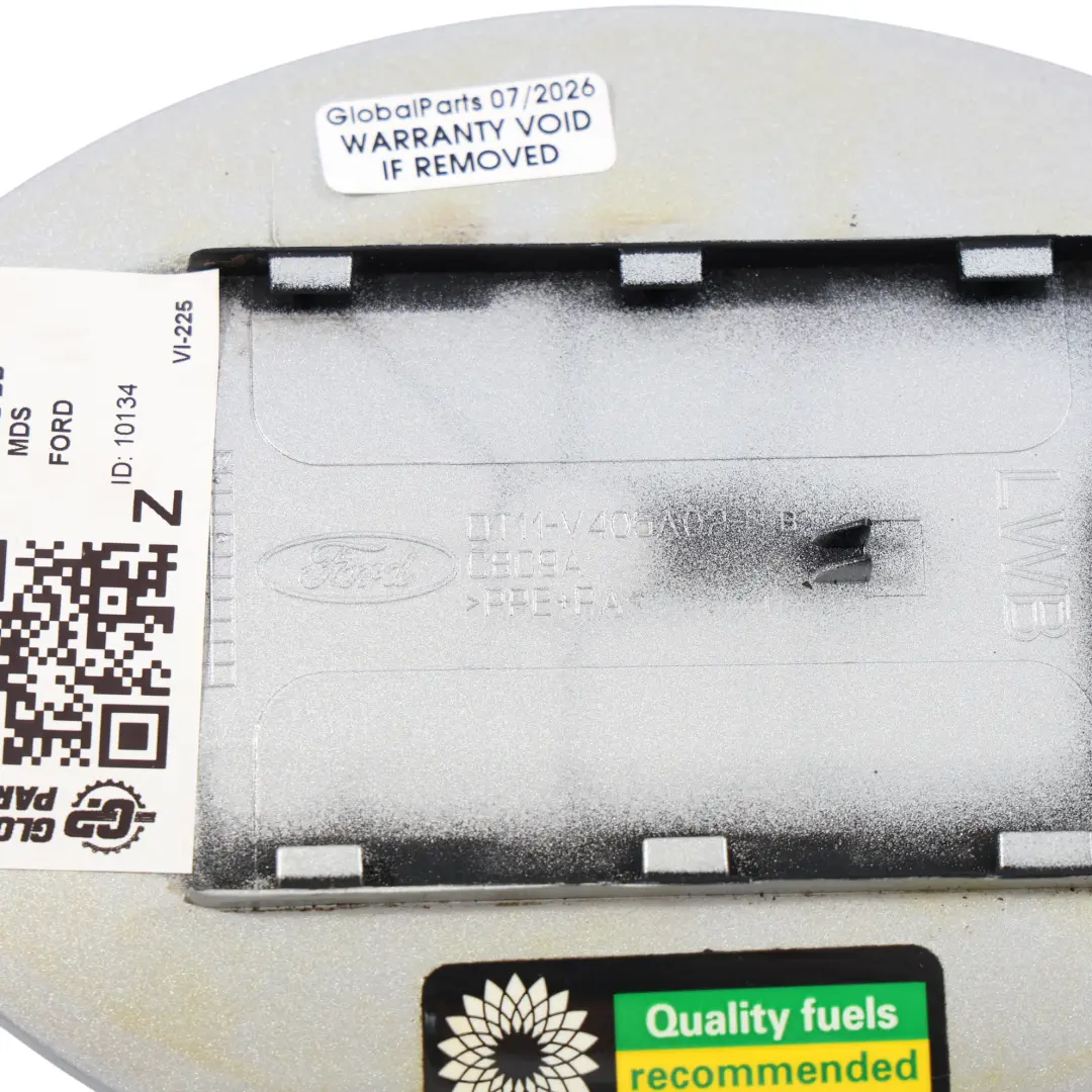 Mk2 Fuel Filler Flap Cover Moondust Silver Metallic ZJ to Ford Transit Connect with Part number DT11-V405A02-BB Ford Transit Connect Mk2 Fuel Filler Flap Cover Moondust Silver Metallic ZJ - SKU DT11-V405A02-BB-MDS - Part number DT11-V405A02-BB