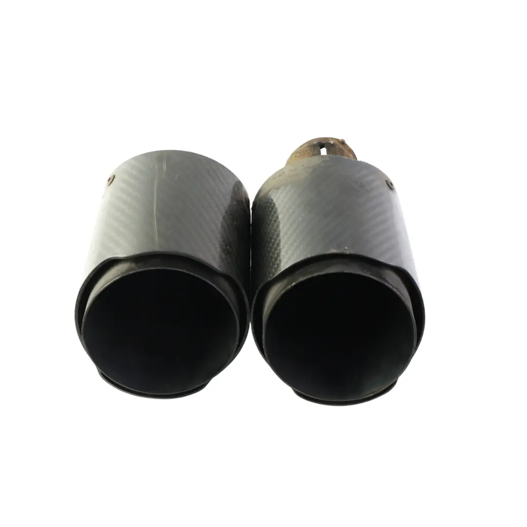 Exhaust Tailpipe Tip Set Carbon Look M Sport to BMW E90 E91 E92 with Part number E92-EXHAUST-TIP-SET BMW E90 E91 E92 Exhaust Tailpipe Tip Set Carbon Look M Sport - SKU E92-EXHAUST-TIP-SET - Part number E92-EXHAUST-TIP-SET