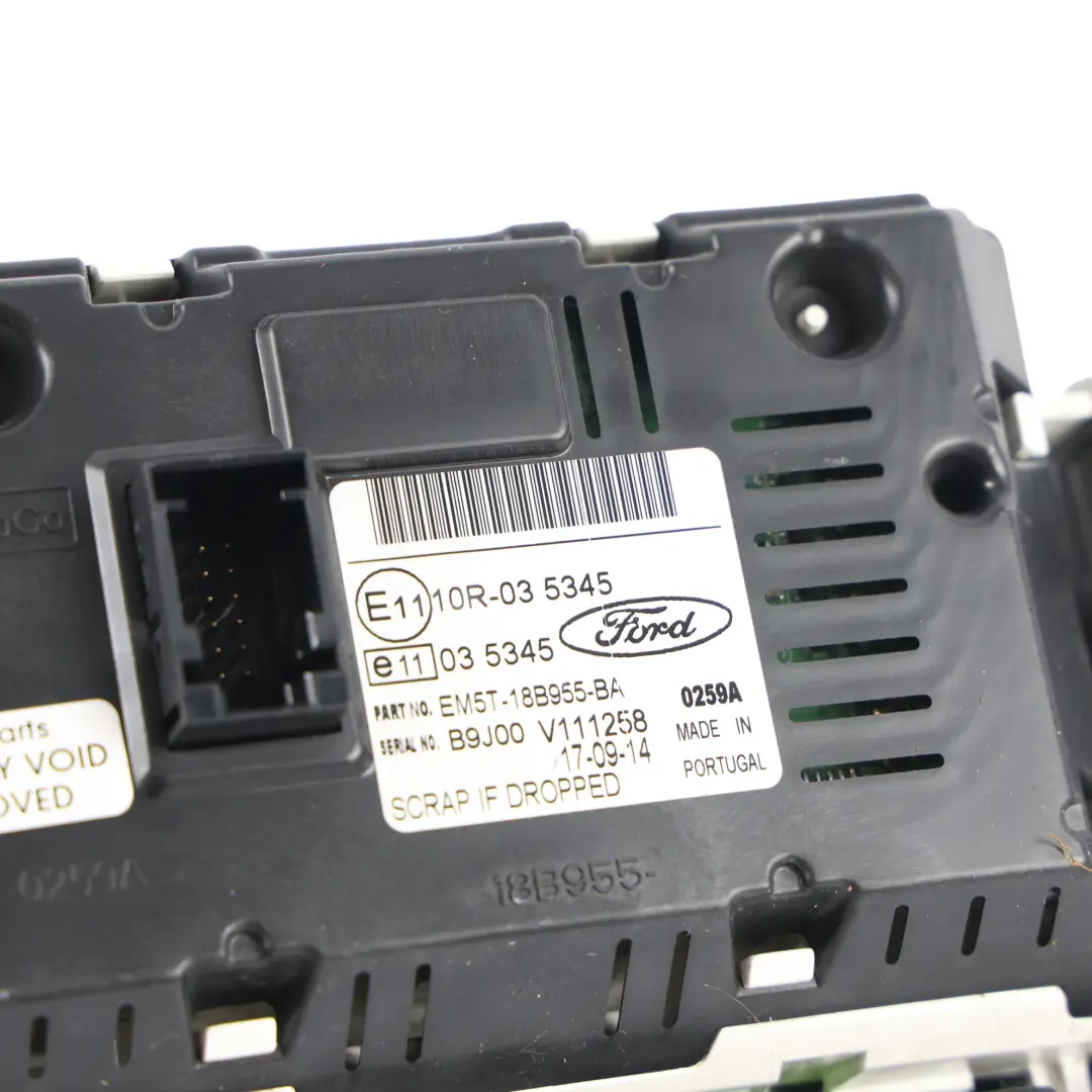 Display Schermo Multifunzione Cruscotto per Ford Transit Connect con numero di parte EM5T-18B955-BA Ford Transit Connect Display Schermo Multifunzione Cruscotto - SKU EM5T-18B955-BA - Numero di parte EM5T-18B955-BA
