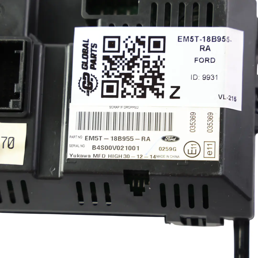 Ford Ranger Mk6 Radio Display Screen Monitor Head Unit - SKU EM5T-18B955-RA - Part number EM5T-18B955-RA