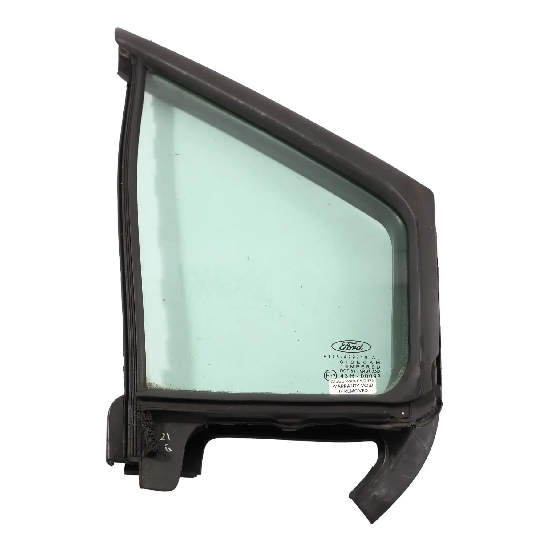 Ford Transit Courier Front Door Fixed Glass Glazing Right O/S AS2 ET76-A29710-AC