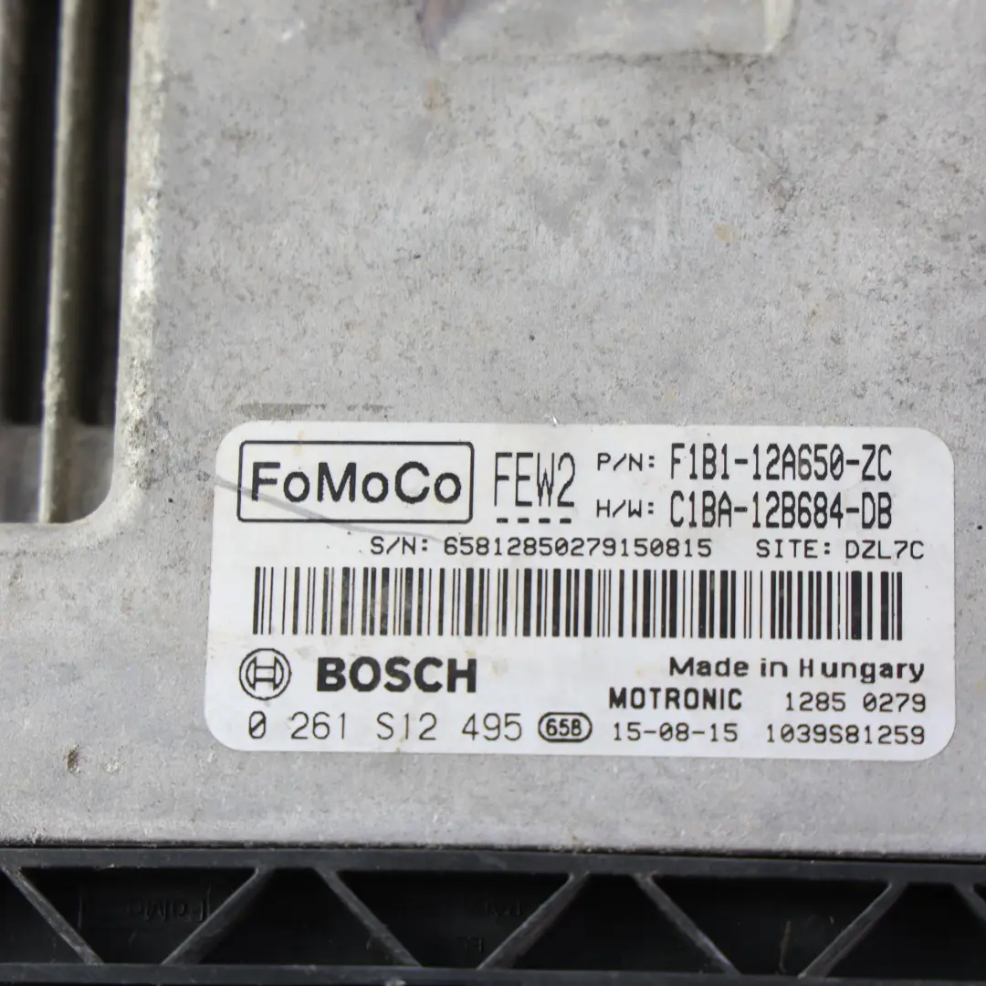 ECU Motore 182HP 1.6 Benzina Manuale per Ford Fiesta St Mk7 con numero di parte F1B1-12A650-ZC Ford Fiesta St Mk7 ECU Motore 182HP 1.6 Benzina Manuale - SKU F1B1-12A650-ZC - Numero di parte F1B1-12A650-ZC