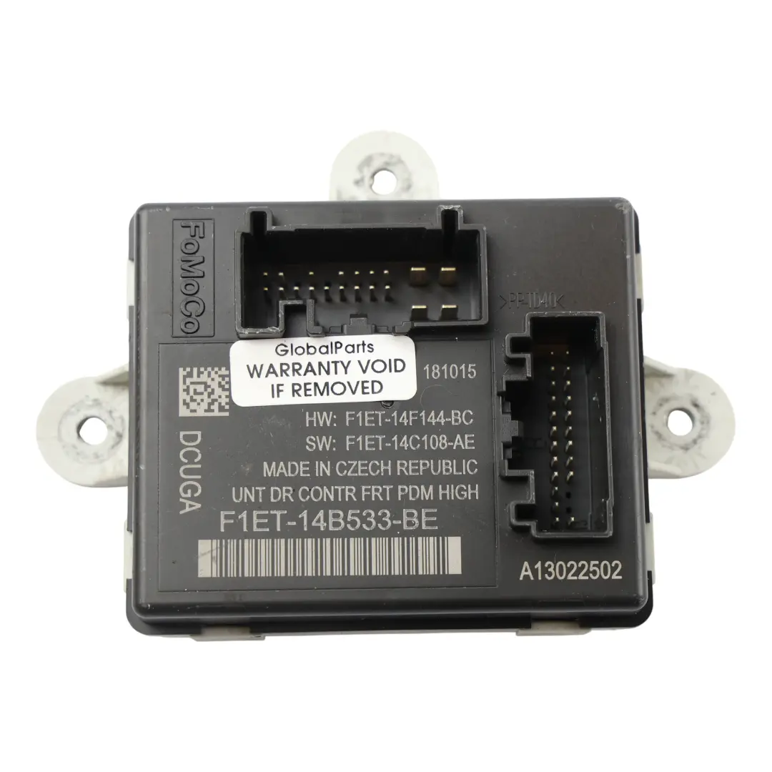 Mk3 Moduł Drzwi Przednich Strona Pasażera do Ford Focus o numerze F1ET-14B533-BE Ford Focus Mk3 Moduł Drzwi Przednich Strona Pasażera - SKU F1ET-14B533-BE - Numer Części F1ET-14B533-BE