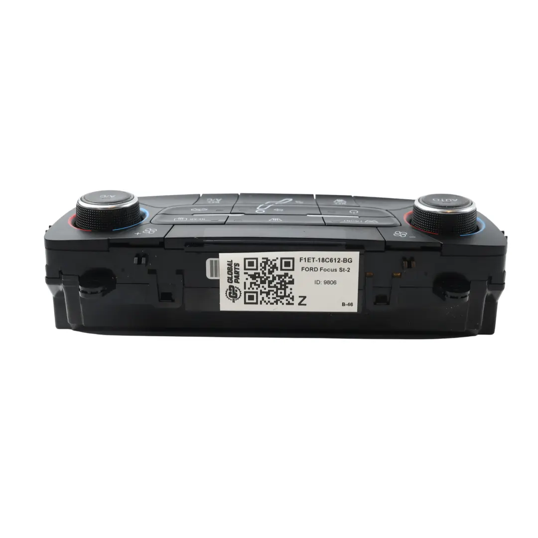 Mk3 Heater Climate Control Panel AC Switch Unit to Ford Focus with Part number F1ET-18C612 Ford Focus Mk3 Heater Climate Control Panel AC Switch Unit - SKU F1ET-18C612-BG - Part number F1ET-18C612