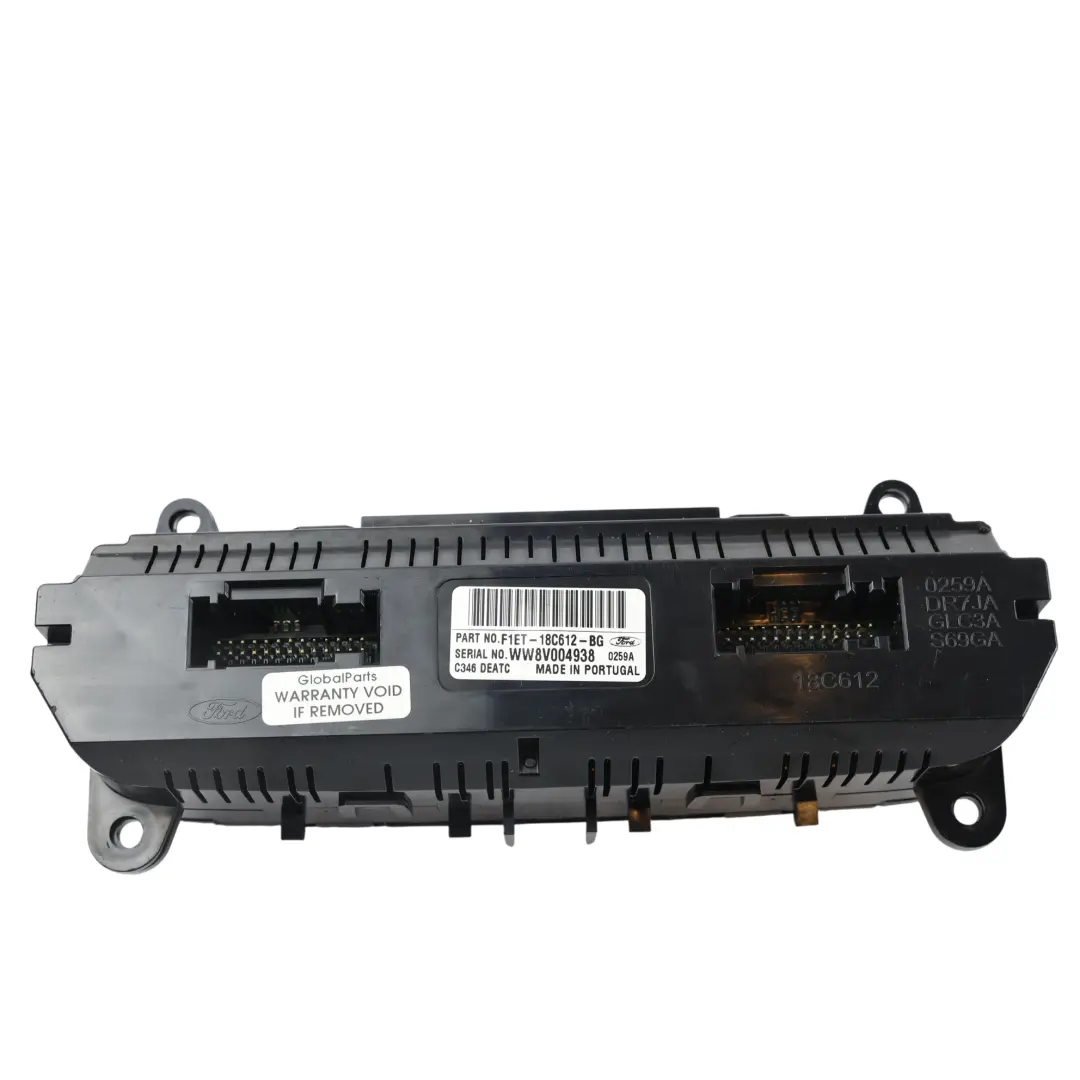 Mk3 Heater Climate Control Panel AC Switch Unit to Ford Focus with Part number F1ET-18C612 Ford Focus Mk3 Heater Climate Control Panel AC Switch Unit - SKU F1ET-18C612-BG - Part number F1ET-18C612