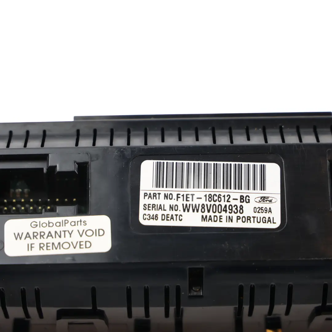 Ford Focus MK3 Panel Control Climatizador Calefacción AC - SKU F1ET-18C612-BG - Número de pieza F1ET-18C612