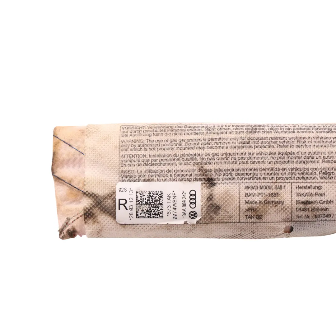 Volkswagen VW Passat B7 Front Seat Air Module SRS Right O/S - SKU 3AA880242A - Part number 3AA880242A