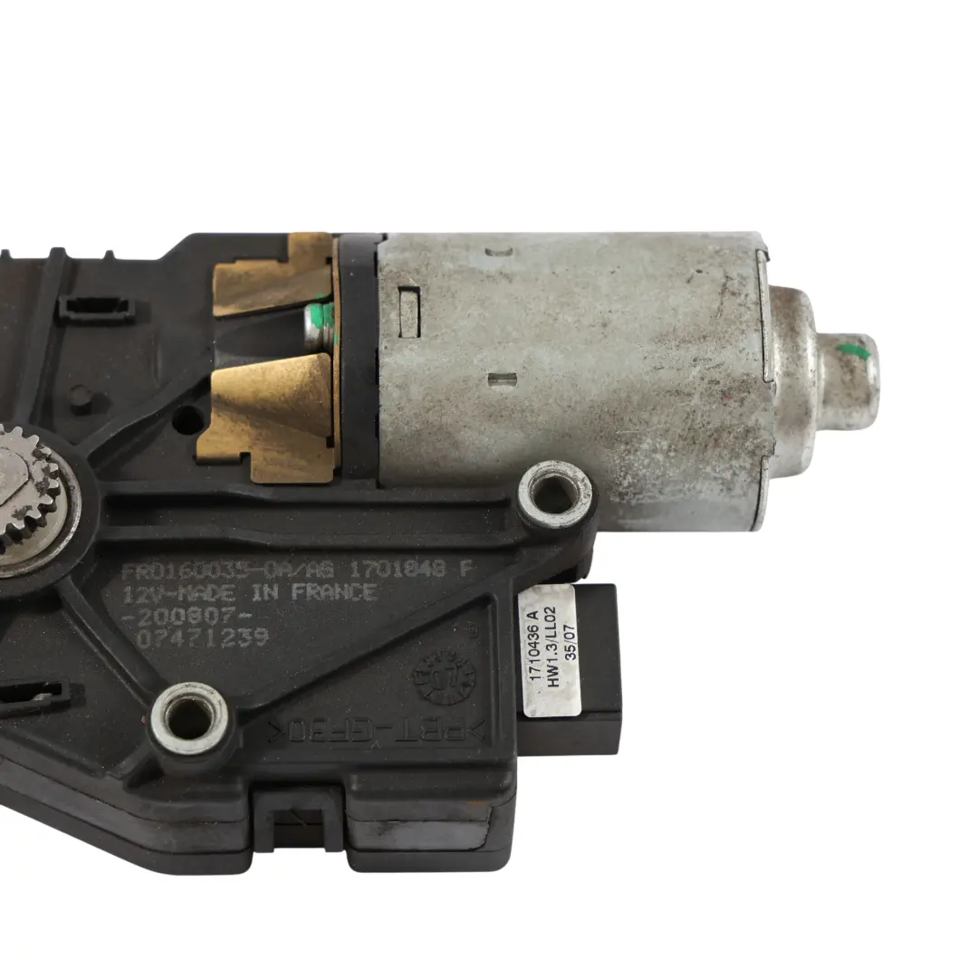 Peugeot 207 Moteur Toit Ouvrant Électrique 12V - SKU FR0160035 - Numéro de pièce FR0160035