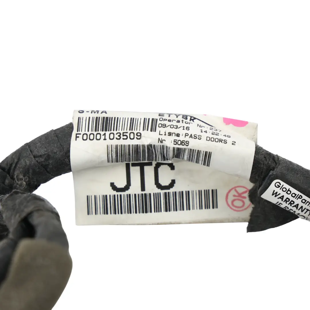 Range Rover Evoque L538 Front Door Wiring Loom Left N/S - SKU RHD-GJ32-14630-JTC - Part number GJ32-14630-JTC