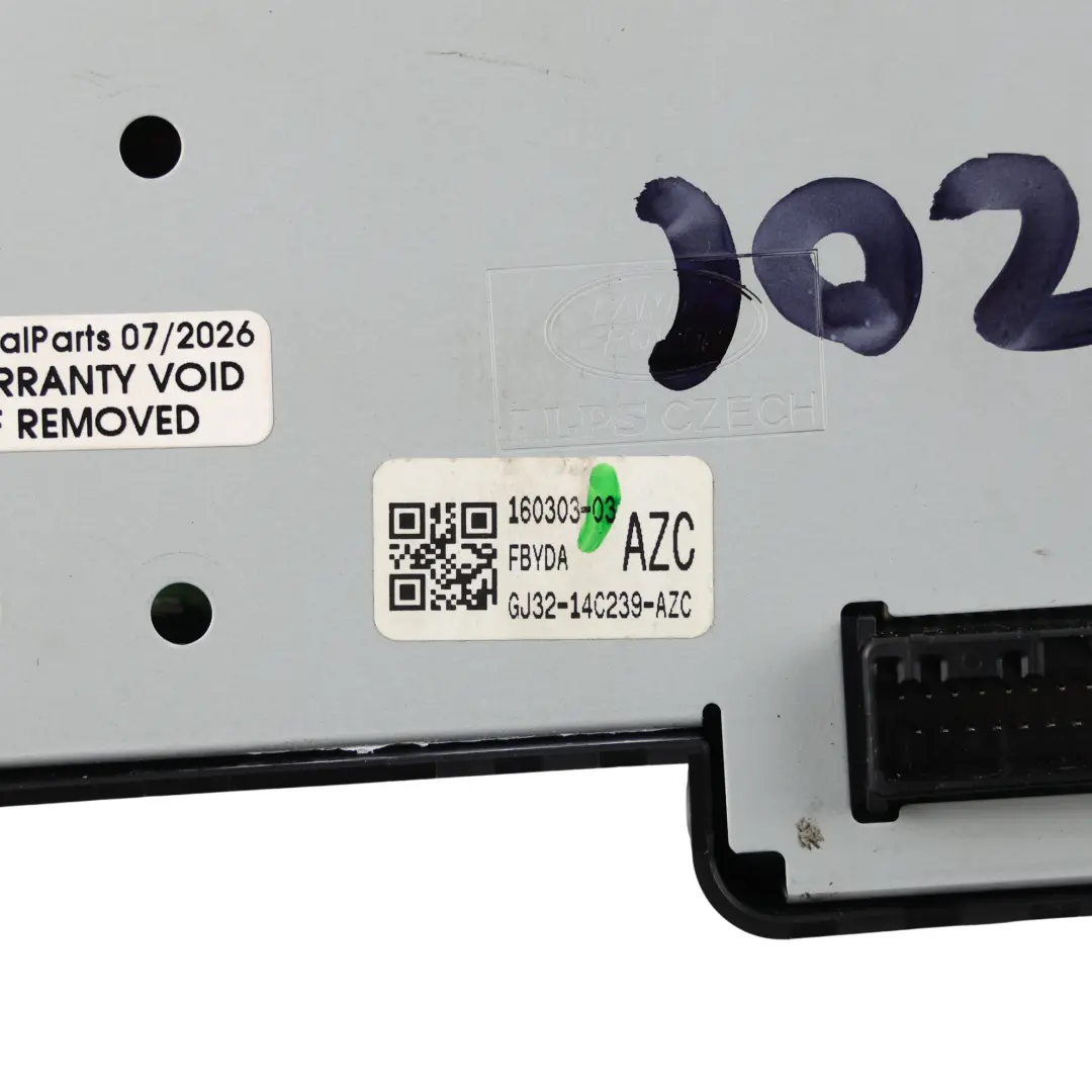 Land Rover Range Rover Evoque L538 Pannello Clima AC - SKU GJ32-14C239-AZC - Numero di parte GJ32-14C239-AZC