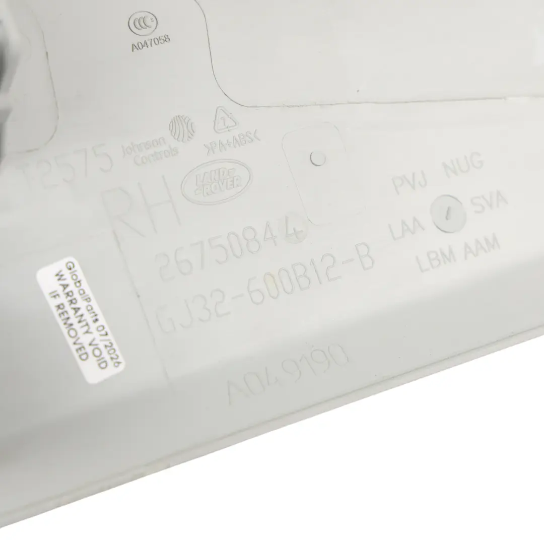 Sitzabdeckung Verkleidung Vorne Rechts für Range Rover Evoque L538 mit Teilenummer GJ32-600B12-B Range Rover Evoque L538 Sitzabdeckung Verkleidung Vorne Rechts - SKU GJ32-600B12-B-1 - Teilenummer GJ32-600B12-B