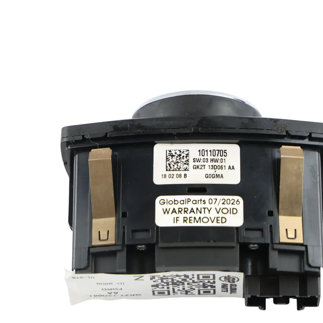 Ford Transit Custom Headlight Fog Light Switch Control Panel - SKU GK2T-13D061-AA - Part number GK2T-13D061-AA