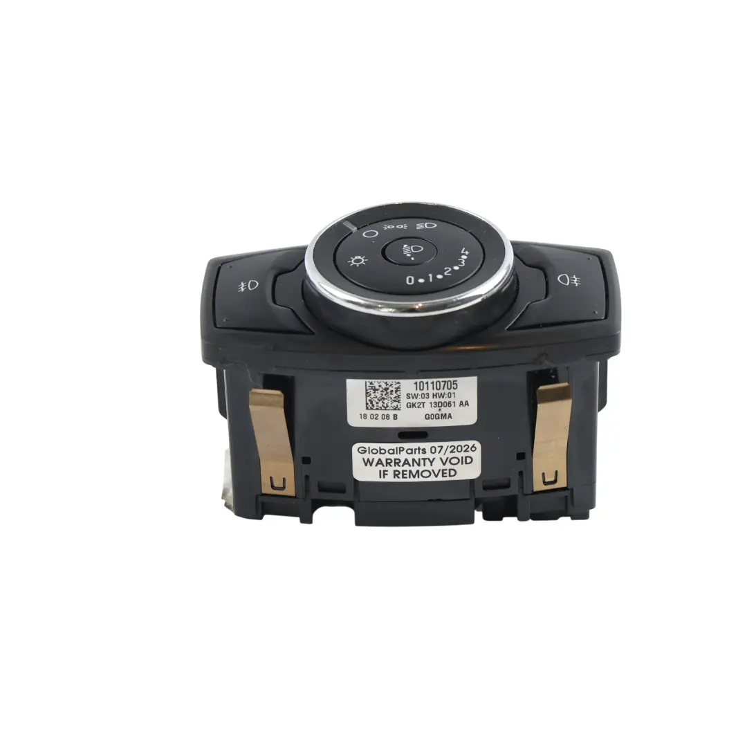 Ford Transit Custom Headlight Fog Light Switch Control Panel - SKU GK2T-13D061-AA - Part number GK2T-13D061-AA