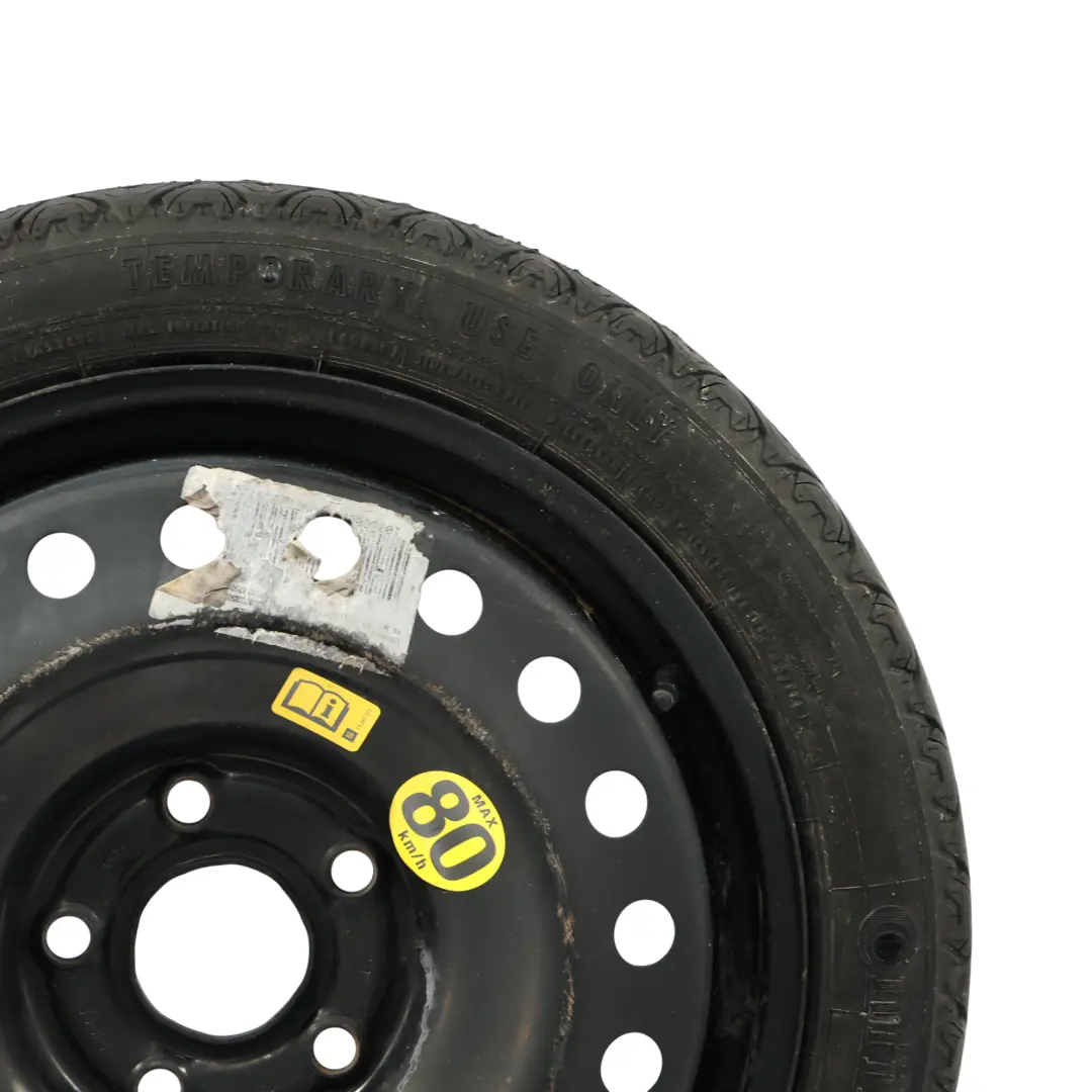 Saver Spare Wheel Emergency Wheel 17" 4J ET:41 125/70 to Vauxhall Insignia A Space with Part number INSIGNIA-A-SPARE-WHEEL Vauxhall Insignia A Space Saver Spare Wheel Emergency Wheel 17" 4J ET:41 125/70 - SKU INSIGNIA-A-SPARE-WHEEL - Part number INSIGNIA-A-SPARE-WHEEL