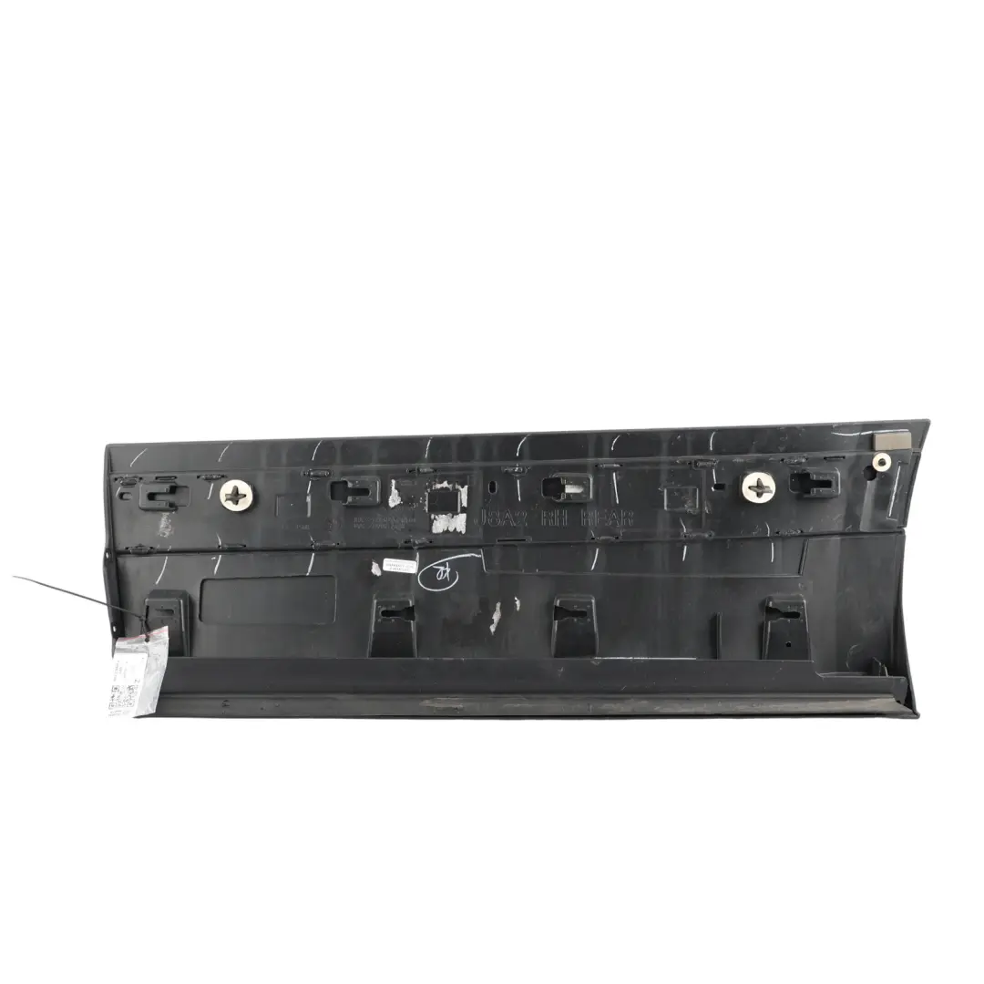 Range Rover Velar L560 Door Moulding Trim Rear Right O/S Santorini Black - 820 - SKU J8A2-274A48-A-SAB - Part number J8A2-274A48-A