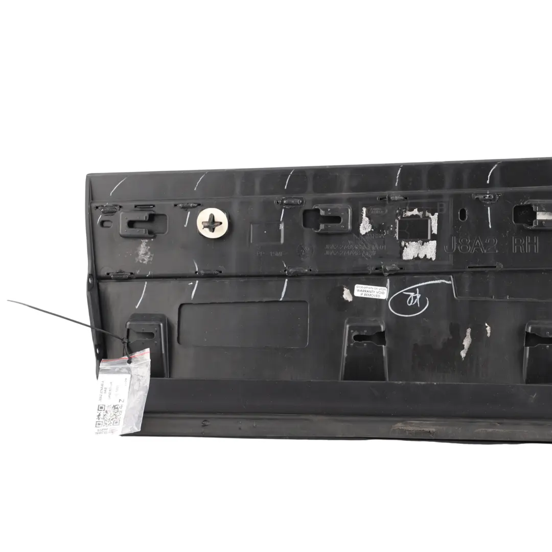 Range Rover Velar L560 Door Moulding Trim Rear Right O/S Santorini Black - 820 - SKU J8A2-274A48-A-SAB - Part number J8A2-274A48-A