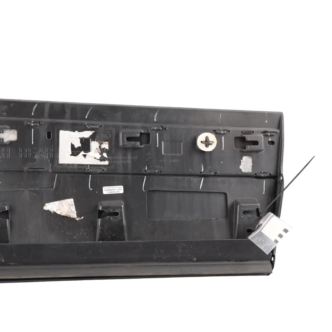 Door Moulding Trim Rear Left N/S Santorini Black - 820 to Range Rover Velar L560 with Part number LR146636 Range Rover Velar L560 Door Moulding Trim Rear Left N/S Santorini Black - 820 - SKU LR146636-SAB - Part number LR146636