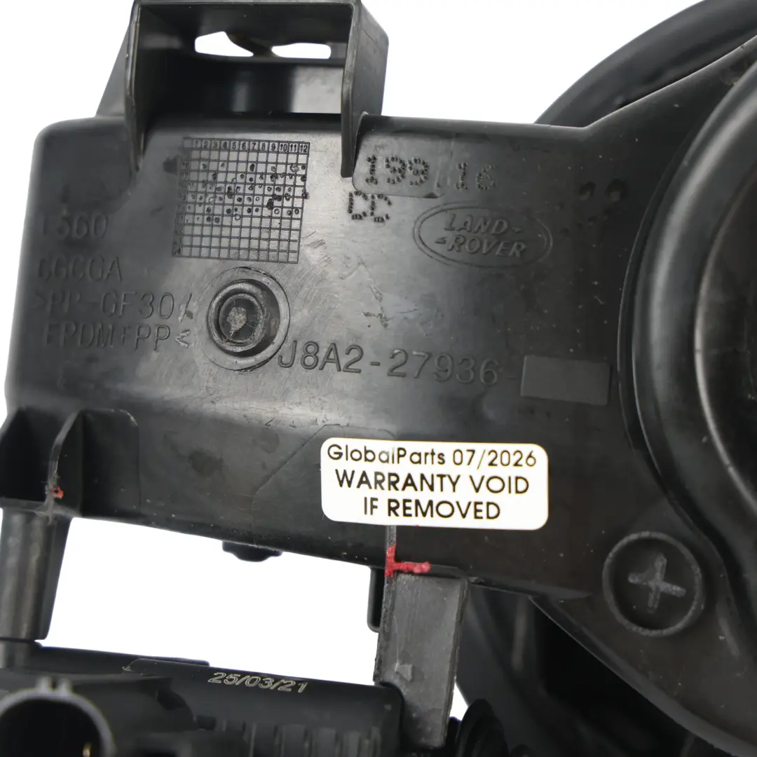 Filler Flap Body to Range Rover Velar L560 Fuel Tank with Part number J8A2 Range Rover Velar L560 Fuel Tank Filler Flap Body - SKU J8A2-27936 - Part number J8A2