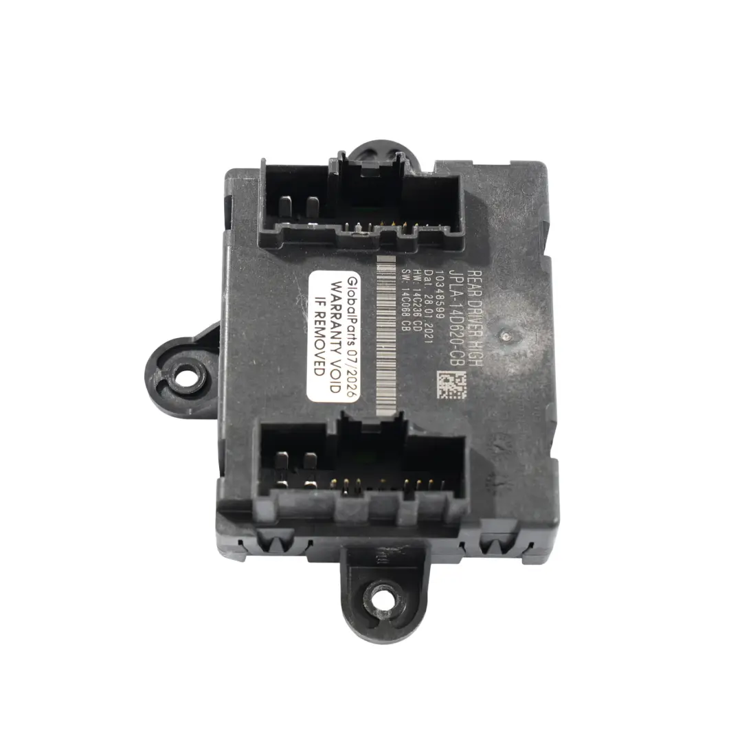 Door Control Module ECU Rear Right O/S to Range Rover Evoque L551 with Part number JPLA-14D620-CB Range Rover Evoque L551 Door Control Module ECU Rear Right O/S - SKU JPLA-14D620-CB - Part number JPLA-14D620-CB