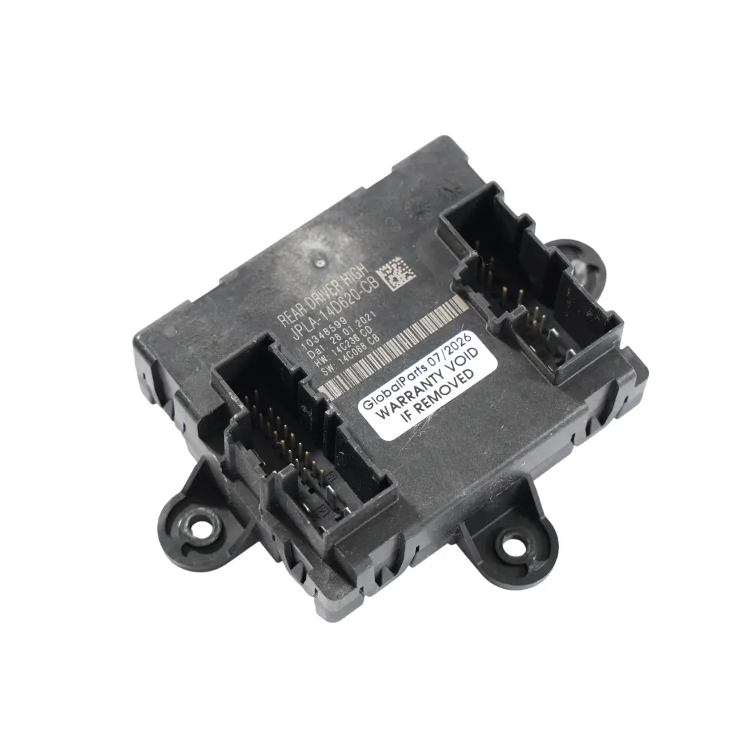 Range Rover Evoque L551 Modulo Porta ECU Posteriore Destro - SKU JPLA-14D620-CB - Numero di parte JPLA-14D620-CB