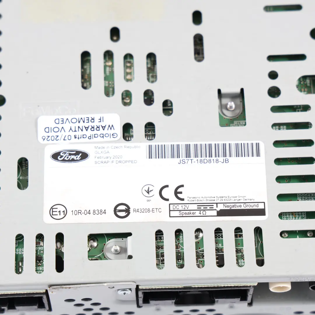 Ford Mondeo Mk5 Radio Jednostka Sterująca ECU - SKU JS7T-18D818-JB - Numer Części JS7T-18D818-JB
