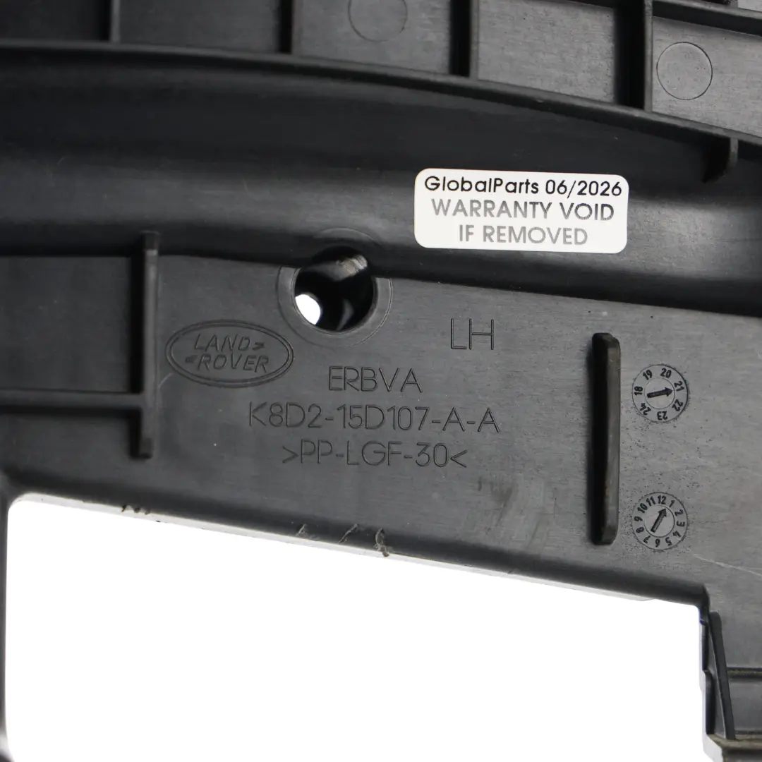 Cubierta Panel Carcasa Izquierda para Land Rover Evoque L551 con número de pieza K8D2-15D107-AA Land Rover Evoque L551 Cubierta Panel Carcasa Izquierda - SKU K8D2-15D107-AA - Número de pieza K8D2-15D107-AA