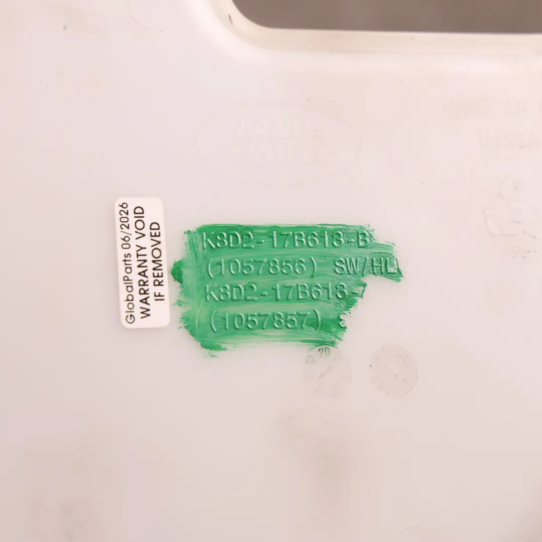 Range Rover Evoque L551 Windscreen Washer Bottle Tank - SKU K8D2-17B613-B - Part number K8D2-17B613-B