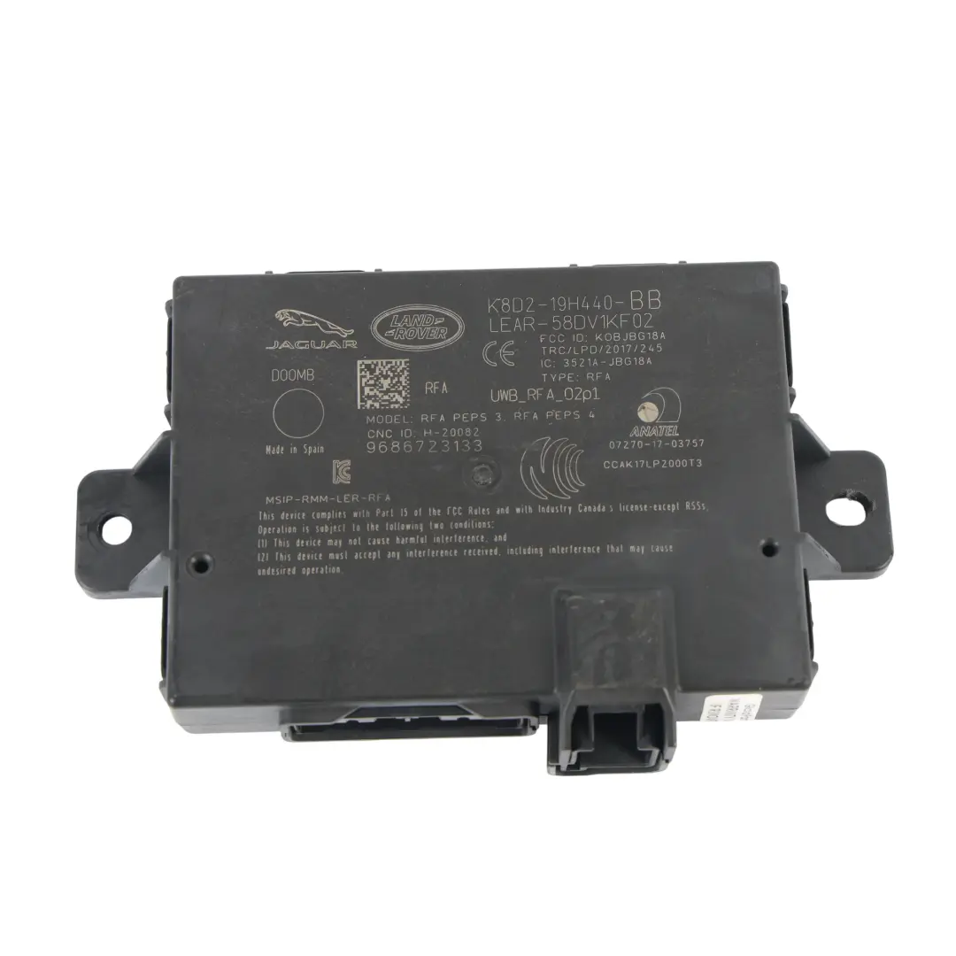 Modulo ECU Accesso per Land Rover Range Rover Sport L494 con numero di parte K8D2-19H440-BB Land Rover Range Rover Sport L494 Modulo ECU Accesso - SKU K8D2-19H440-BB - Numero di parte K8D2-19H440-BB