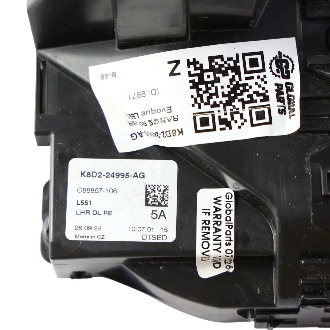 Türschloss Verriegelung Hinten Links K8D224995AG für Range Rover Evoque L551 mit Teilenummer K8D2-24995-AG Range Rover Evoque L551 Türschloss Verriegelung Hinten Links K8D224995AG - SKU K8D2-24995-AG - Teilenummer K8D2-24995-AG