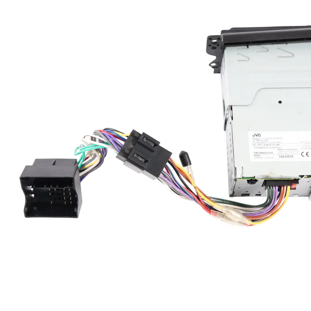 JVC Car Radio Stereo CD MP3 AUX Bluetooth Audio Player Head Unit to with Part number KD-R321 JVC Car Radio Stereo CD MP3 AUX Bluetooth Audio Player Head Unit - SKU KD-R331 - Part number KD-R321