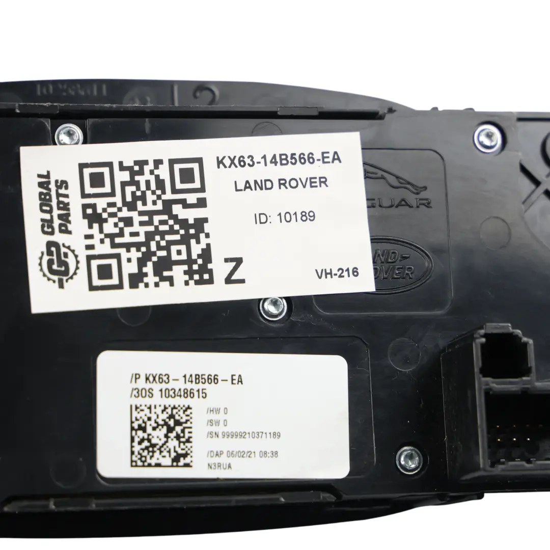 Switch Panel Control Passenger Side to Land Rover Evoque L551 Seat with Part number KX63-14B566-EA Land Rover Evoque L551 Seat Switch Panel Control Passenger Side - SKU KX63-14B566-EA - Part number KX63-14B566-EA