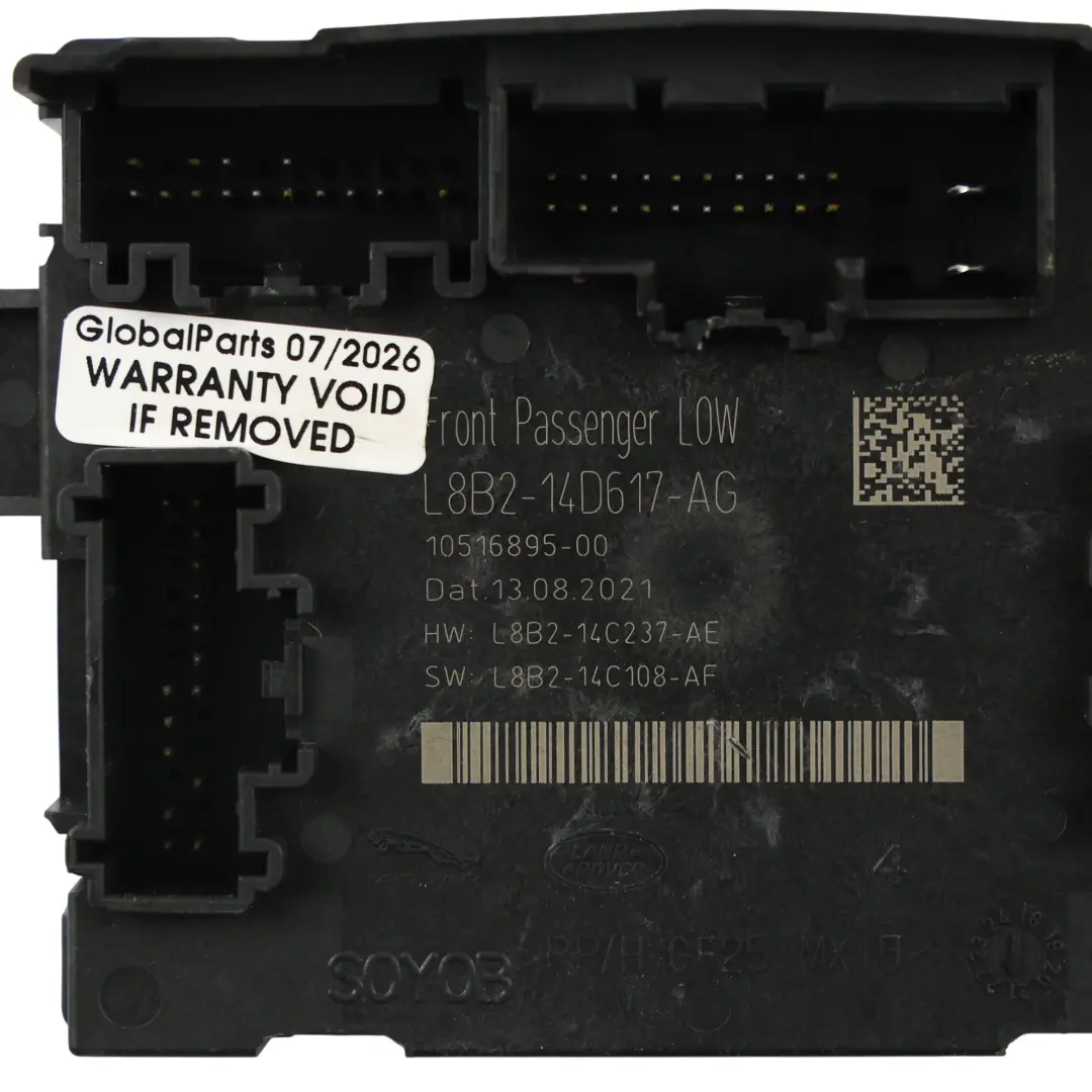 Range Rover Velar L560 Door Control Module Front Passenger Side - SKU L8B2-14D617-AG - Part number L8B2-14D617-AG