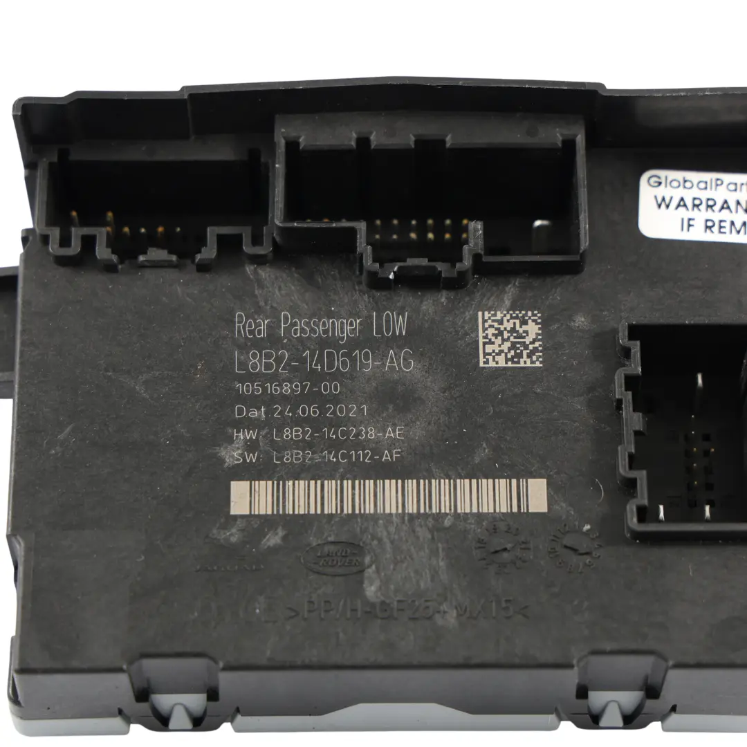 Land Rover Range Rover Velar L560 Modulo Porta Post. Sinistro - SKU L8B2-14D619-AG - Numero di parte L8B2-14D619-AG