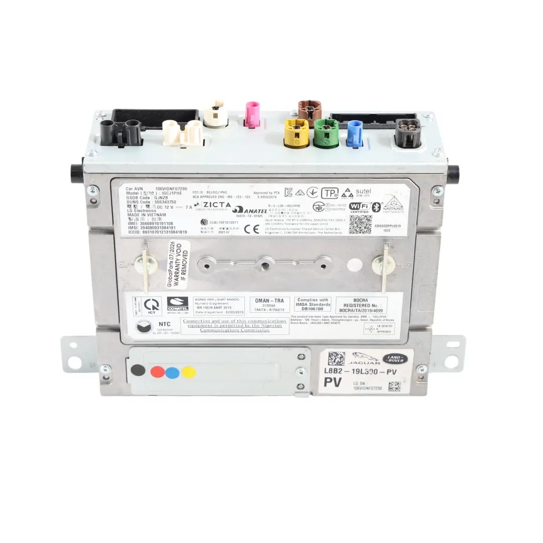Navigation Sat Nav Radio Head Unit to Range Rover Velar L560 with Part number L8B2-19L300-PV Range Rover Velar L560 Navigation Sat Nav Radio Head Unit - SKU L8B2-19L300-PV - Part number L8B2-19L300-PV