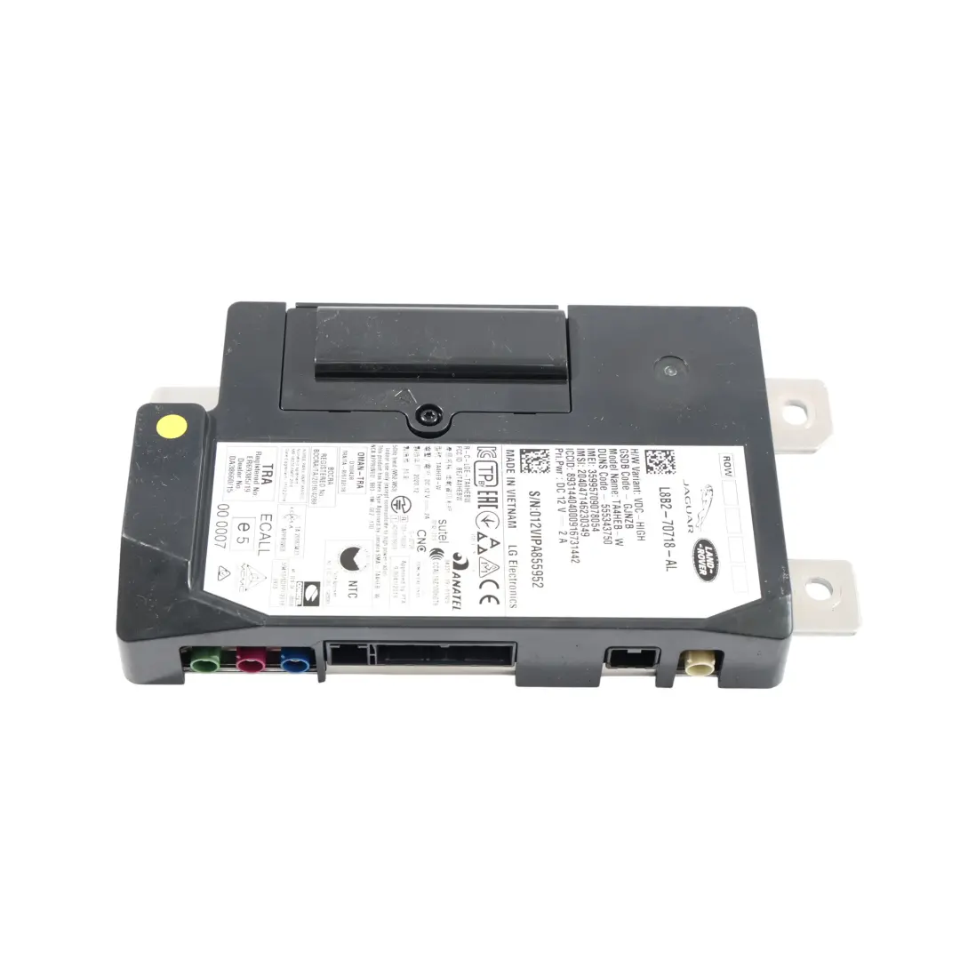 Telematic Control Module Unit to Land Rover Range Rover Evoque L551 with Part number L8B2-70718-AL Land Rover Range Rover Evoque L551 Telematic Control Module Unit - SKU L8B2-70718-AL - Part number L8B2-70718-AL