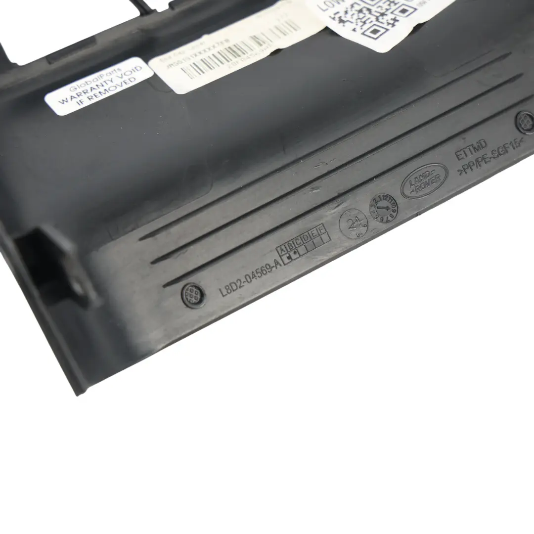 Floor Console End Trim Cover to Land Rover Range Rover Evoque L551 with Part number L8D2-04569-A Land Rover Range Rover Evoque L551 Floor Console End Trim Cover - SKU L8D2-04569-A - Part number L8D2-04569-A