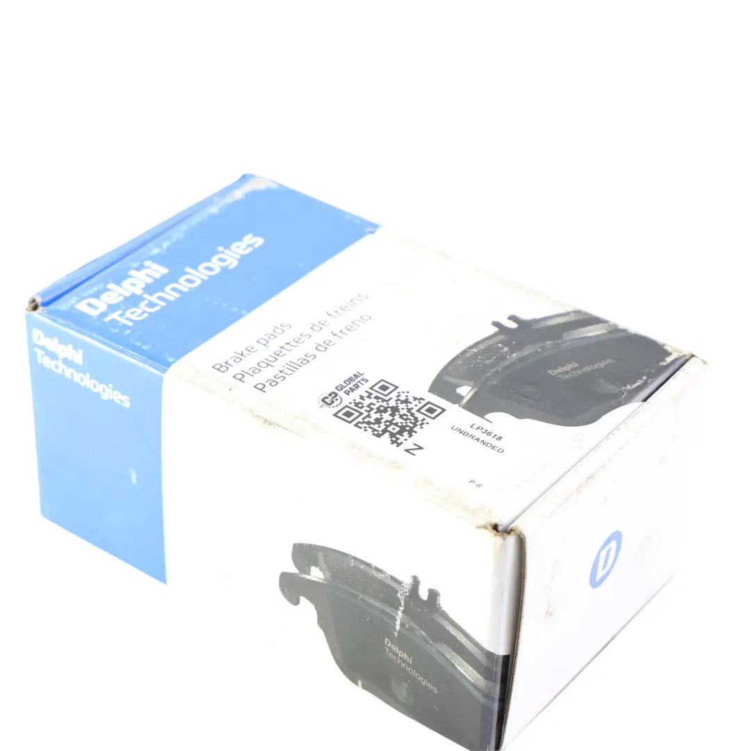 Delphi Rear Brake Pads BMW E87 E90 E92 F30 Wheel Brake Pad Set to with Part number LP3618 Delphi Rear Brake Pads BMW E87 E90 E92 F30 Wheel Brake Pad Set - SKU LP3618 - Part number LP3618