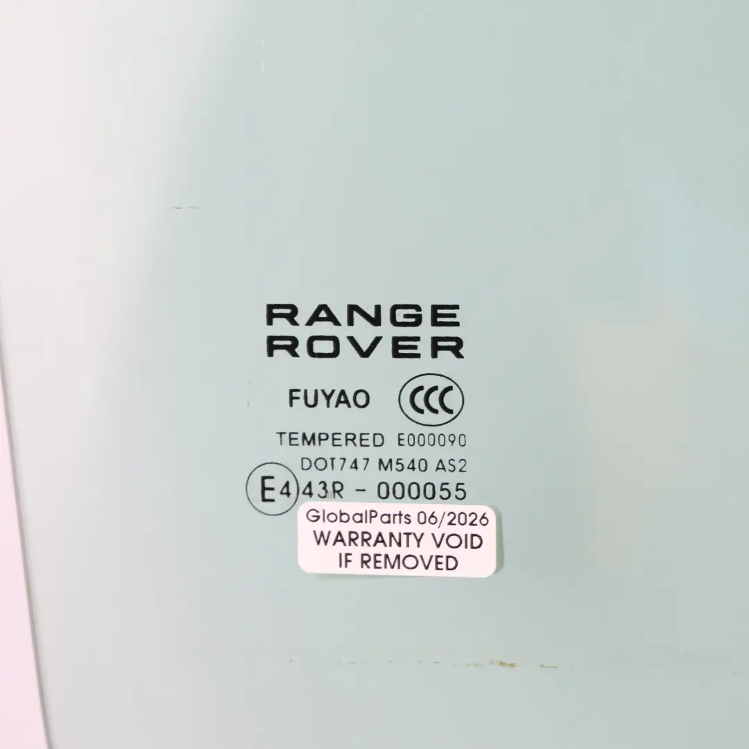 Vitre Fenêtre Porte Avant Gauche pour Land Rover Range Rover Evoque L538 à propos du numéro de pièce LR026303 Land Rover Range Rover Evoque L538 Vitre Fenêtre Porte Avant Gauche - SKU LR026303 - Numéro de pièce LR026303