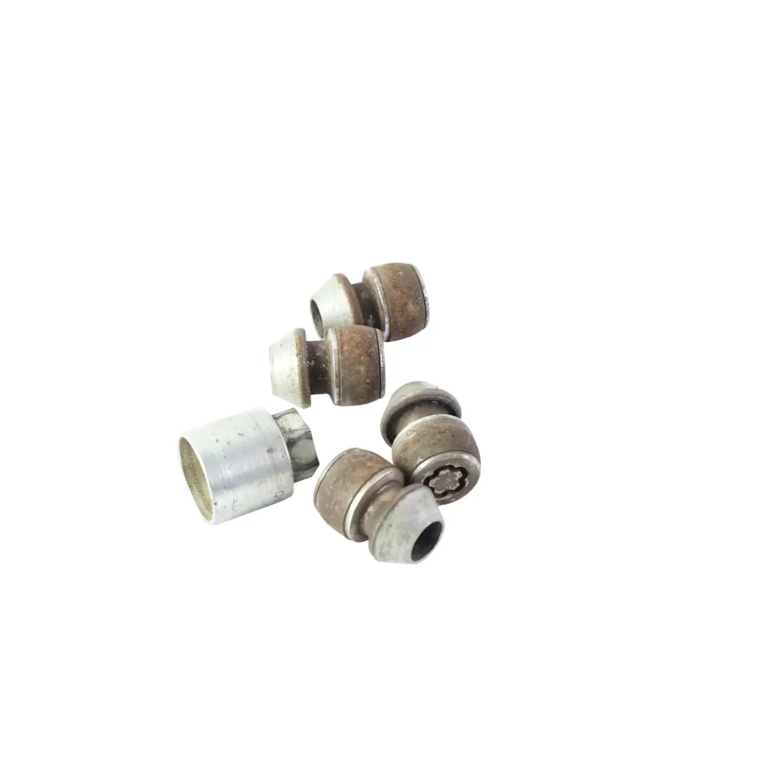 Set Tuercas Pernos Seguridad Antirrobo x5 para Range Rover Evoque L538 con número de pieza LR031381 Range Rover Evoque L538 Set Tuercas Pernos Seguridad Antirrobo x5 - SKU LR031381 - Número de pieza LR031381