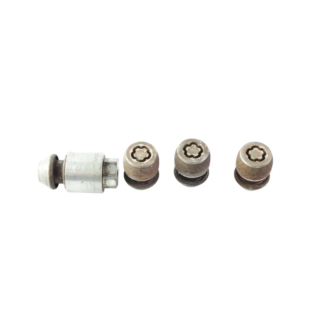 Set Tuercas Pernos Seguridad Antirrobo x5 para Range Rover Evoque L538 con número de pieza LR031381 Range Rover Evoque L538 Set Tuercas Pernos Seguridad Antirrobo x5 - SKU LR031381 - Número de pieza LR031381