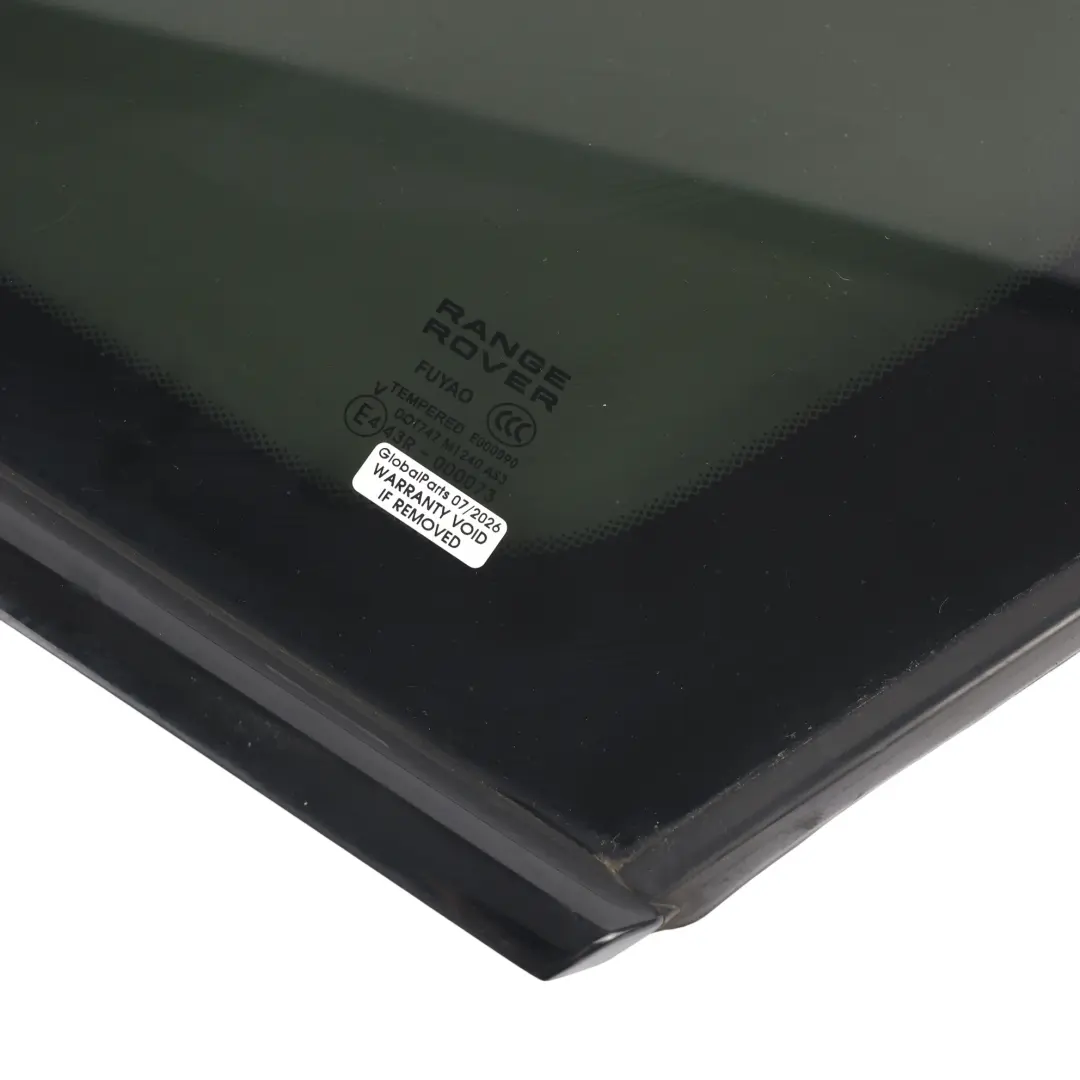 Ventanilla Trasera AS3 Derecha para Land Rover Range Rover Evoque L538 con número de pieza LR073286 Land Rover Range Rover Evoque L538 Ventanilla Trasera AS3 Derecha - SKU LR073286 - Número de pieza LR073286