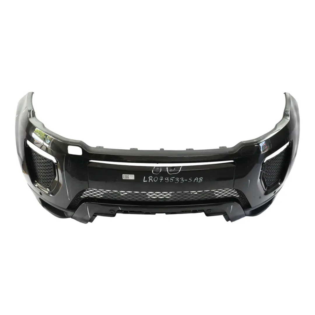 Front Bumper Cover Panel Santorini Black - 820 to Range Rover Evoque L538 with Part number LR079533 Range Rover Evoque L538 Front Bumper Cover Panel Santorini Black - 820 - SKU LR079533-SAB - Part number LR079533
