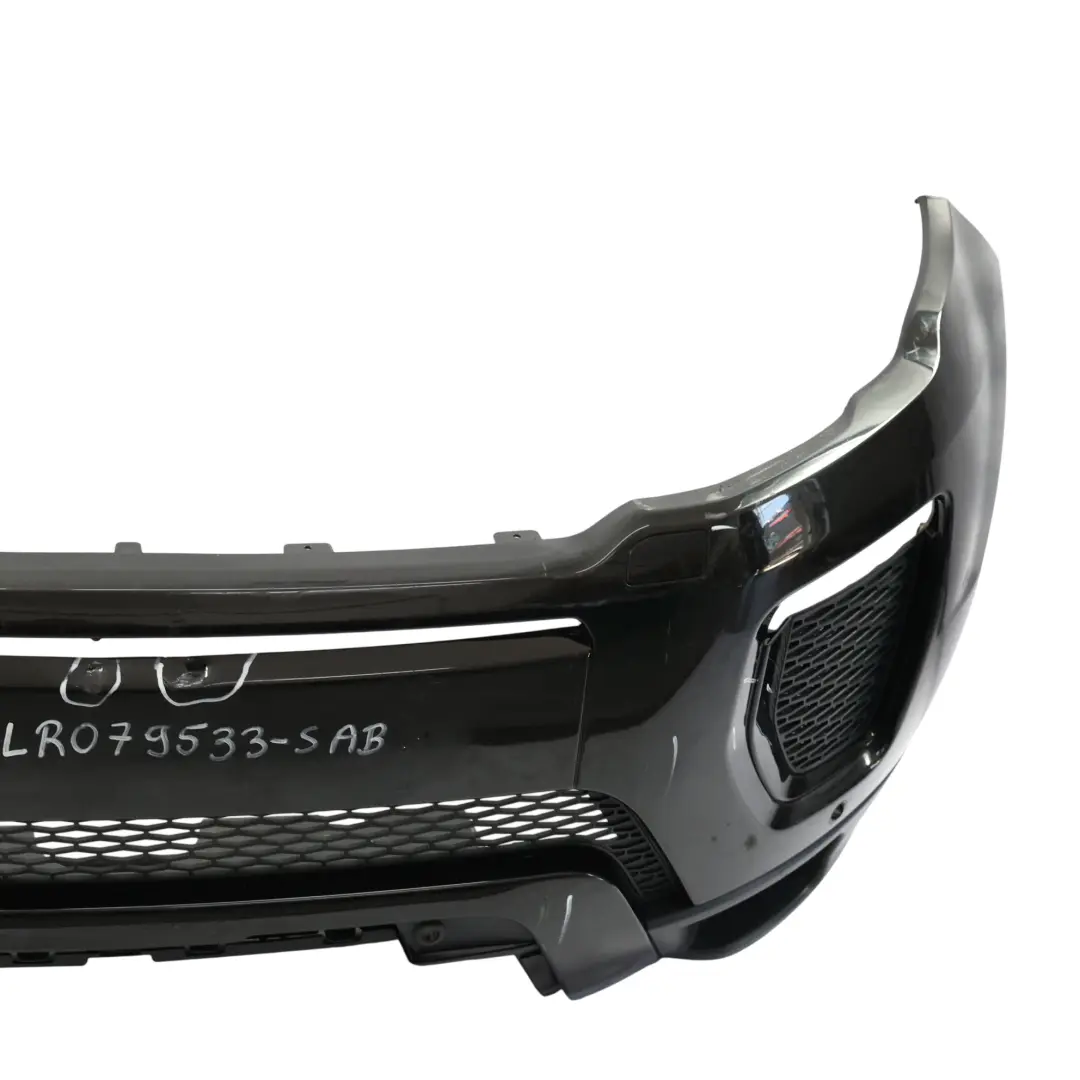 Front Bumper Cover Panel Santorini Black - 820 to Range Rover Evoque L538 with Part number LR079533 Range Rover Evoque L538 Front Bumper Cover Panel Santorini Black - 820 - SKU LR079533-SAB - Part number LR079533