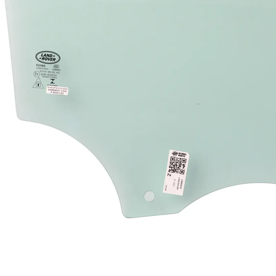 Range Rover Velar L560 Rear Door Window Glass Right O/S AS3 Tinted J8A2-25712-AB - SKU LR093210 - Part number LR093210