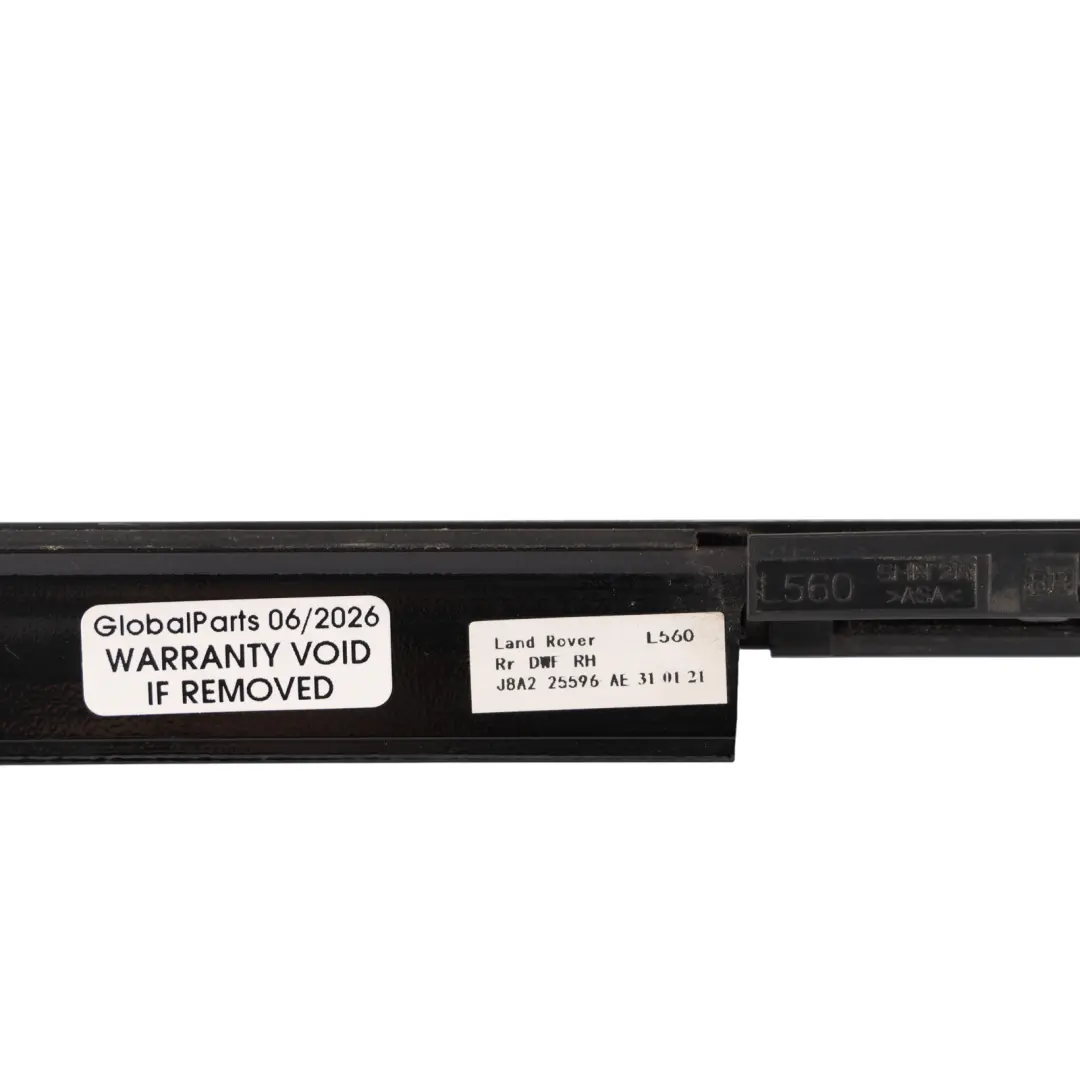 Range Rover Velar L560 Door Window Weatherstrip Strip Rear Left N/S LR111475 - SKU LR111474 - Part number LR111474