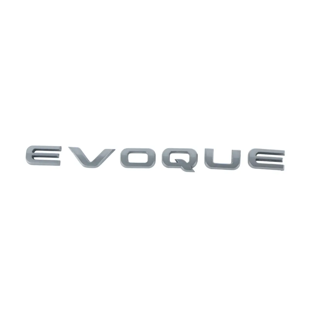 "EVOQUE" Lettering Sign Emblem to Range Rover Evoque L551 Rear Tailgate with Part number LR114434 Range Rover Evoque L551 Rear Tailgate "EVOQUE" Lettering Sign Emblem - SKU LR114434 - Part number LR114434