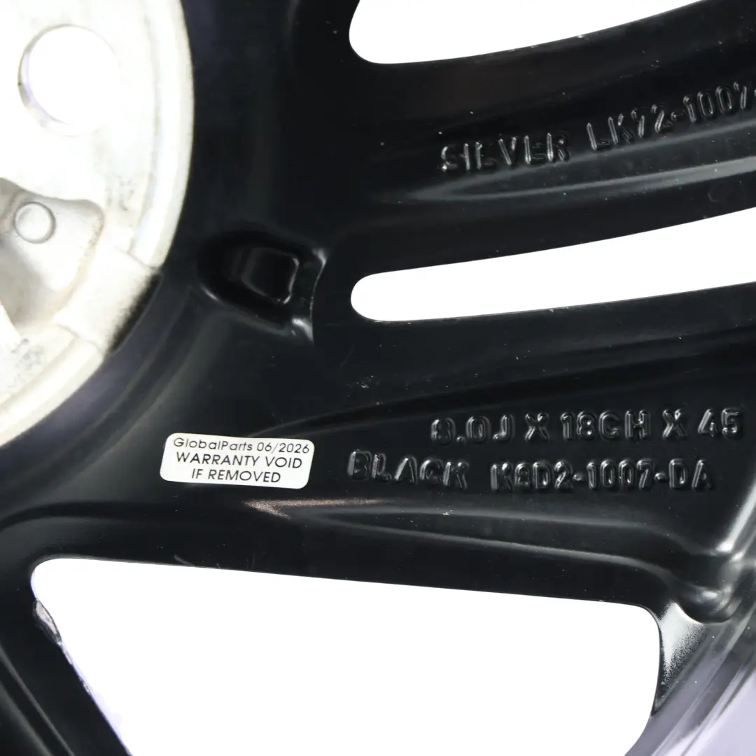 Alloy Wheel Rim Black 18" 8J ET:45 K8D2-1007-DA to Range Rover Evoque L551 with Part number LR114514 Range Rover Evoque L551 Alloy Wheel Rim Black 18" 8J ET:45 K8D2-1007-DA - SKU LR114514-3 - Part number LR114514