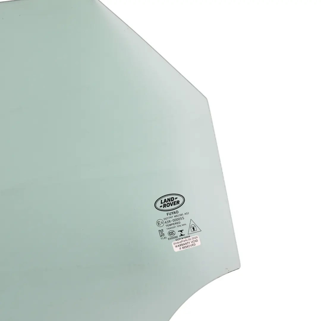 Door Window Glass AS2 Rear Left N/S K8D2-25713-AB to Range Rover Evoque L551 with Part number LR114605 Range Rover Evoque L551 Door Window Glass AS2 Rear Left N/S K8D2-25713-AB - SKU LR114605 - Part number LR114605